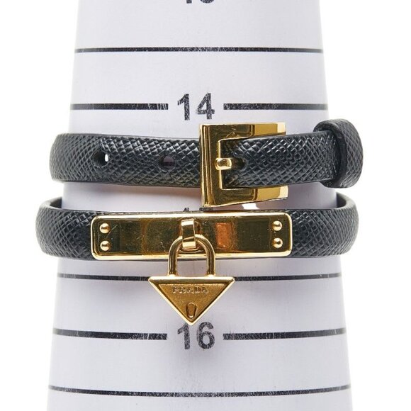 Prada Black Saffiano Leather Belt main image 6